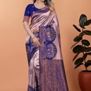 Avantini Royal Enchant Banarasi Silk Saree With Unstitched Blouse Piece